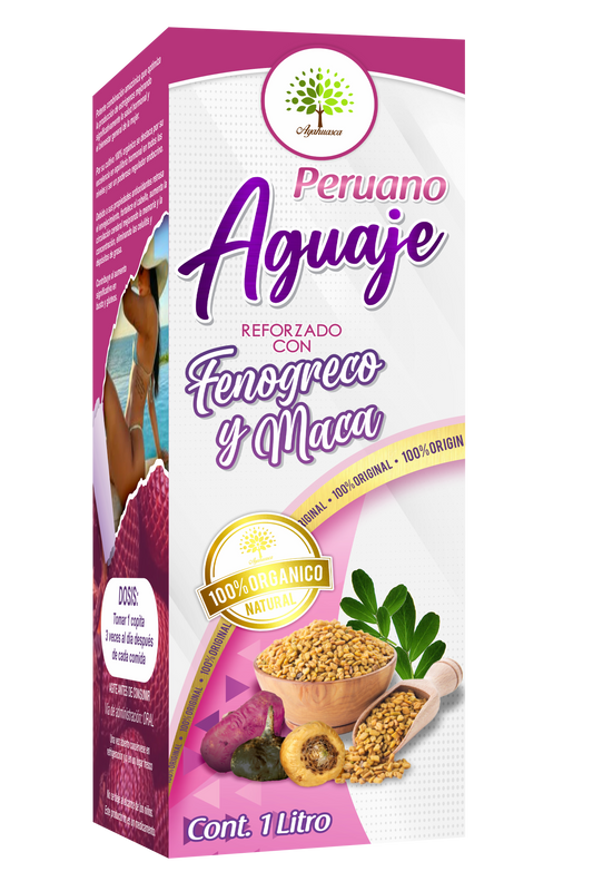 🌿 Aguaje Peruano Reforzado con Fenogreco y Maca - 100% Orgánico y Natural 🌿