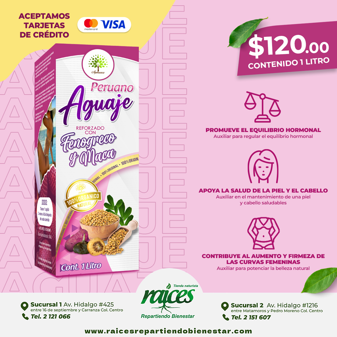 🌿 Aguaje Peruano Reforzado con Fenogreco y Maca - 100% Orgánico y Natural 🌿