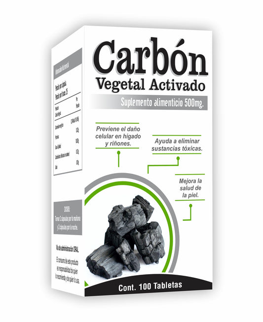 Ayahuasca Carbón Vegetal Tabletas